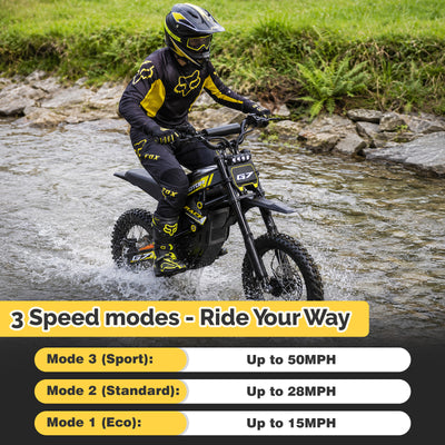 BIBUFF G7 Off-Road Electric Mini Dirt Bike For Teens & Adults