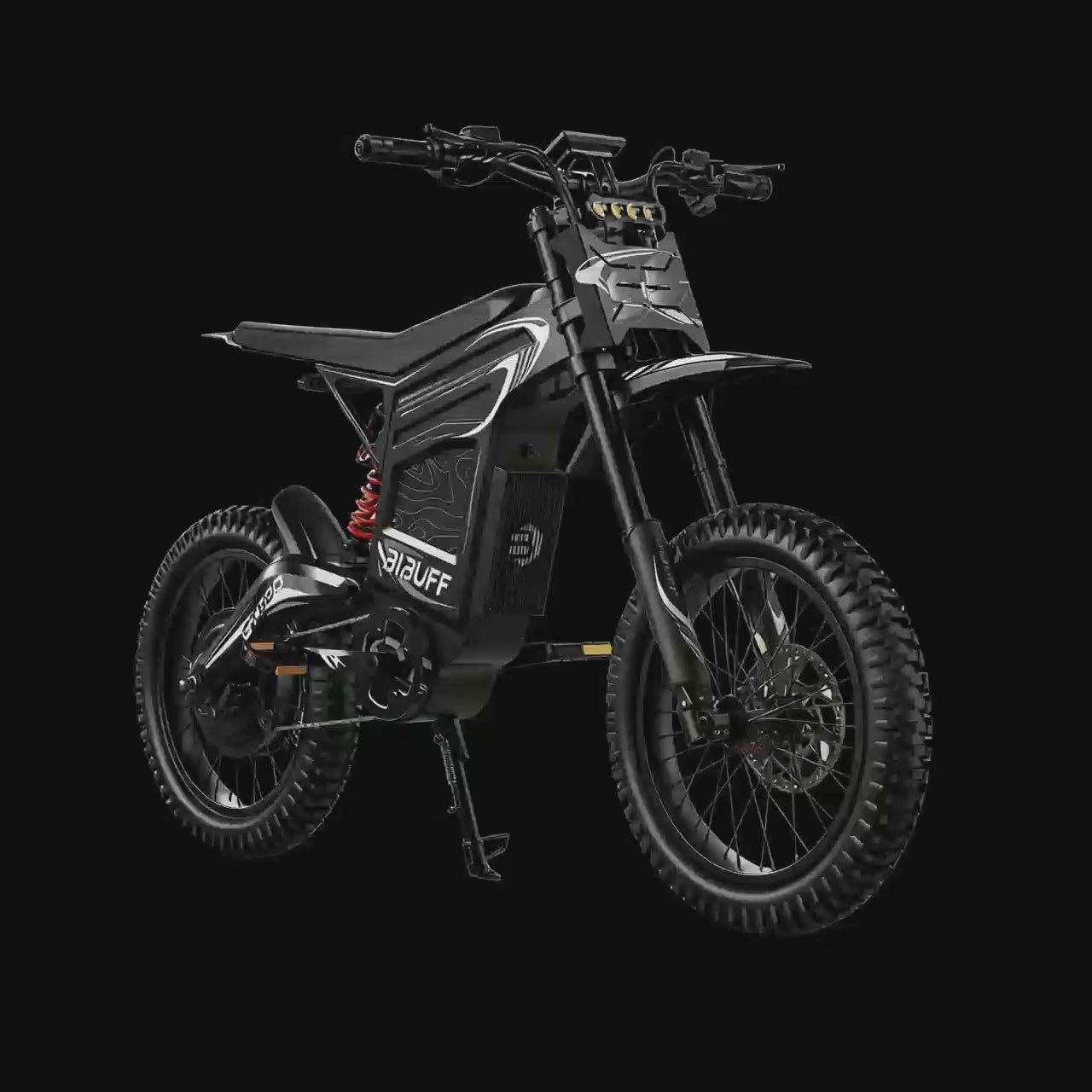Load video: BIBUFF GT600 High-Performance Electric Dirt Bike